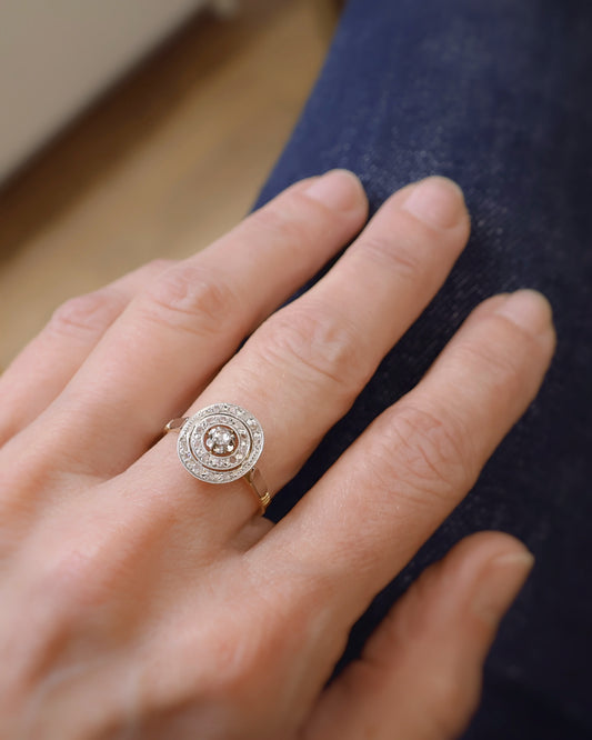 bagueanciennevers1920-doubleentouragedediamantstaillerose