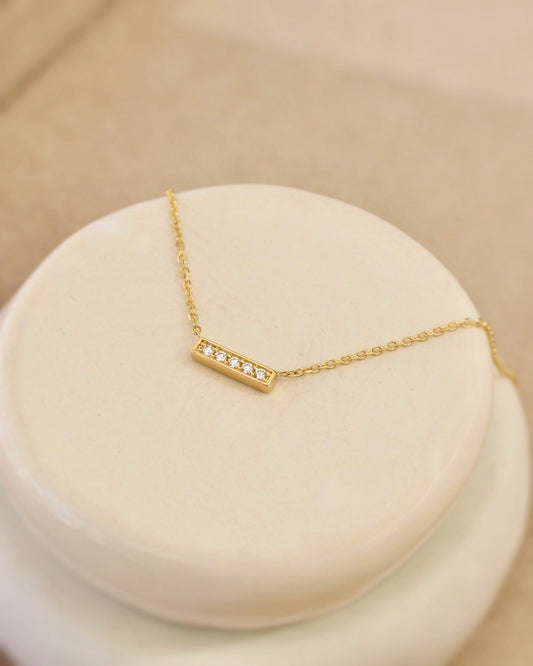 collier diamants pour femme-fine barrette de (diamants taille brillant