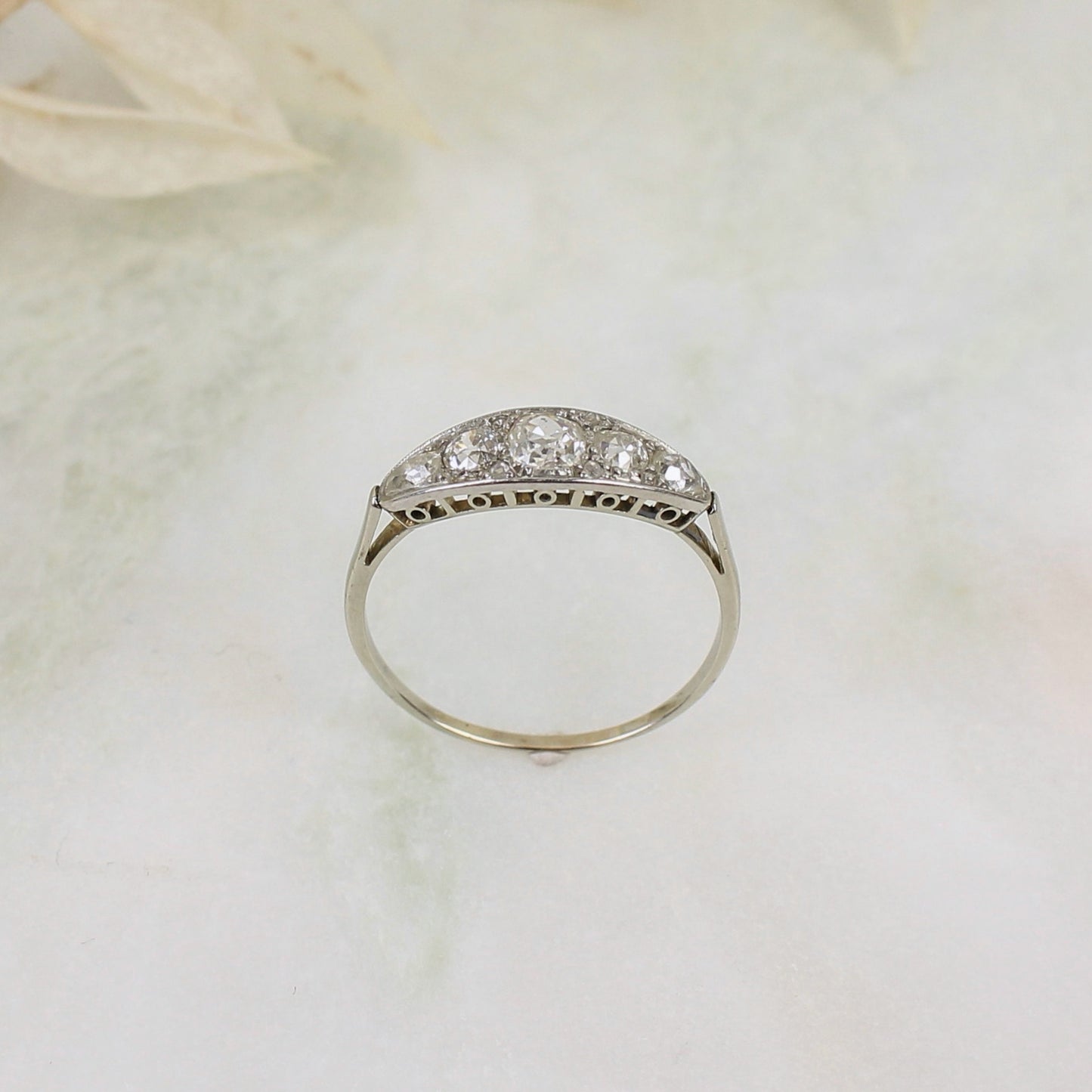 Bague jarretière diamants