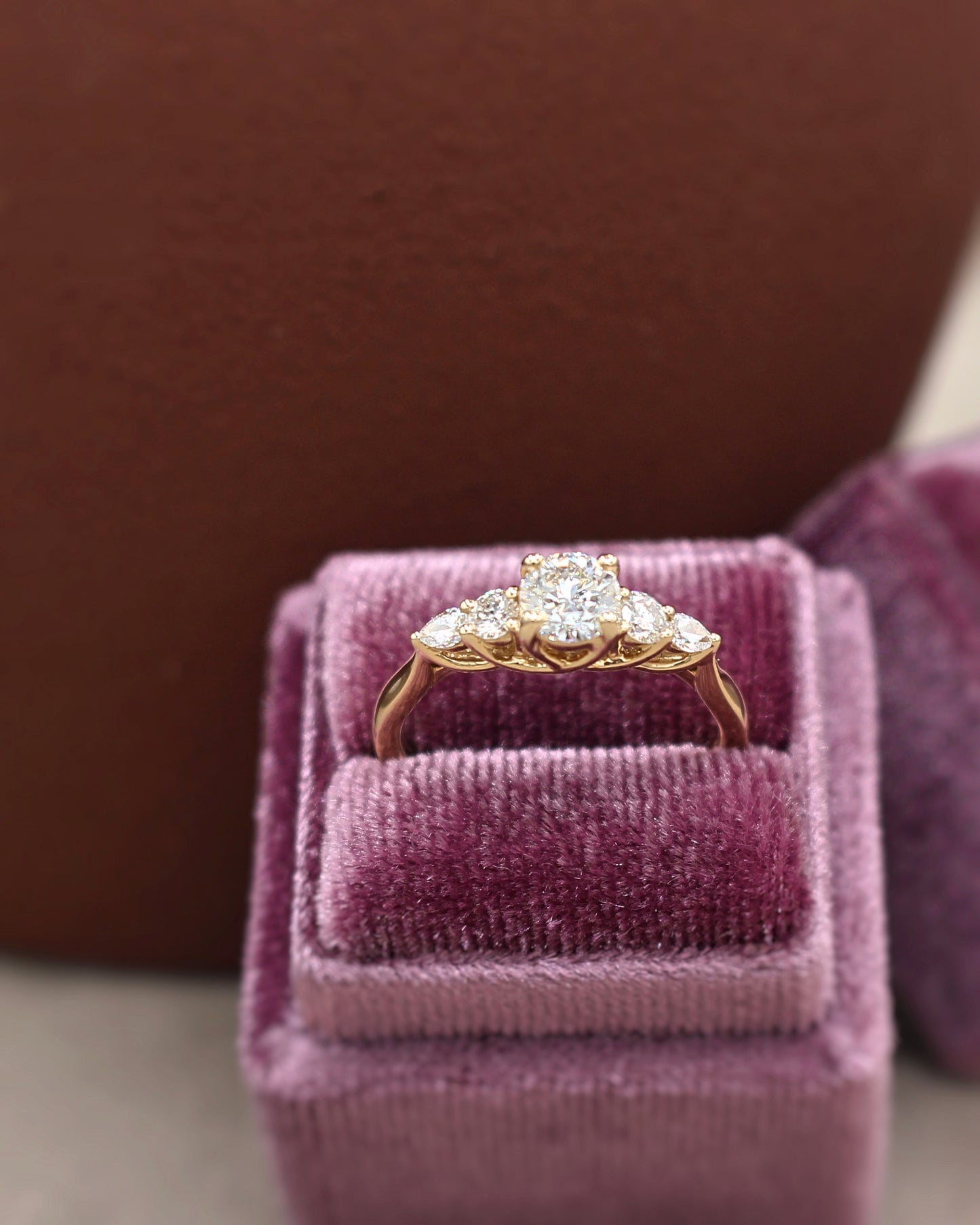 Bague solitaire diamants or jaune18K