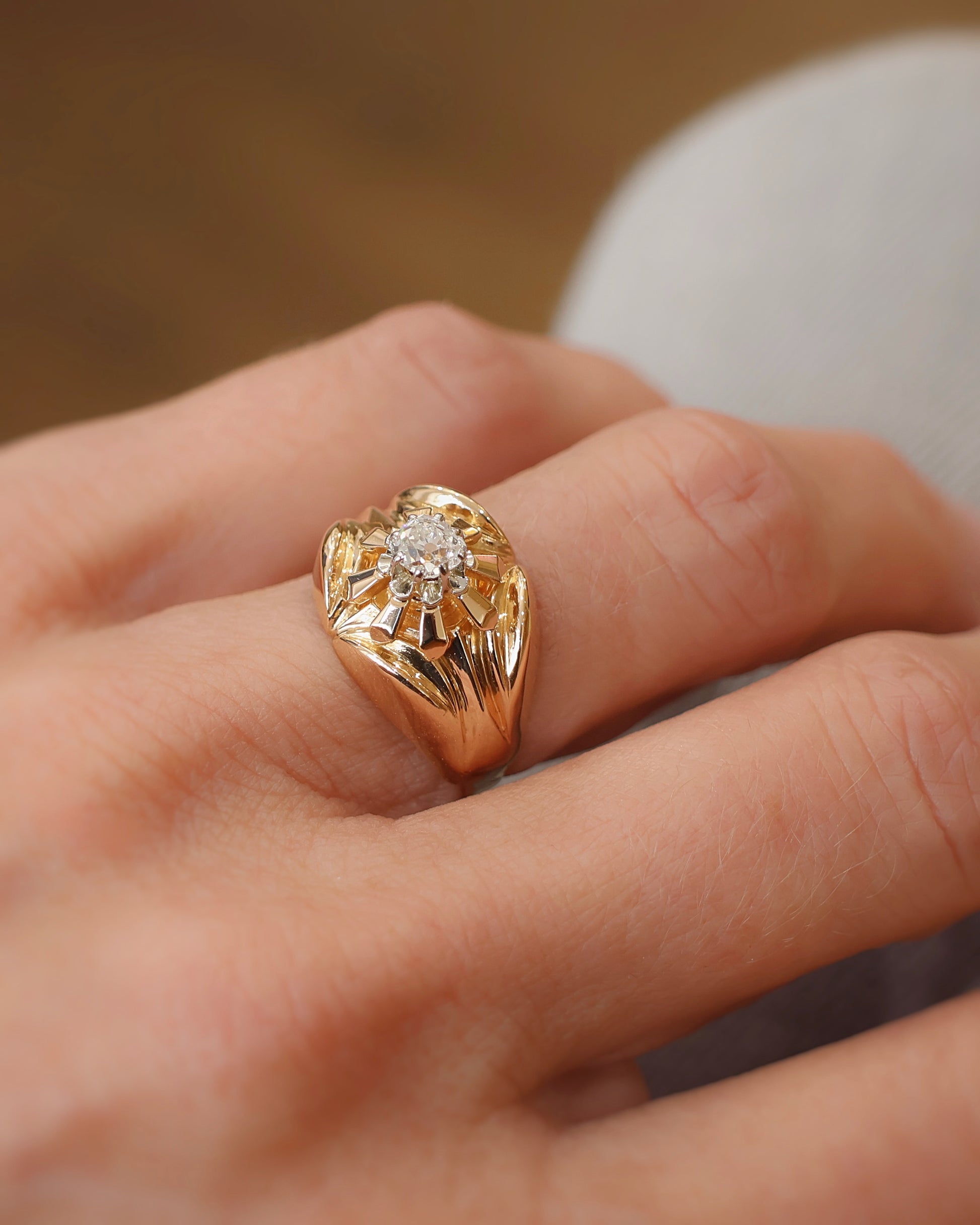 bagueancienneditebaguetankorneed_undiamantancien-montureenor18k