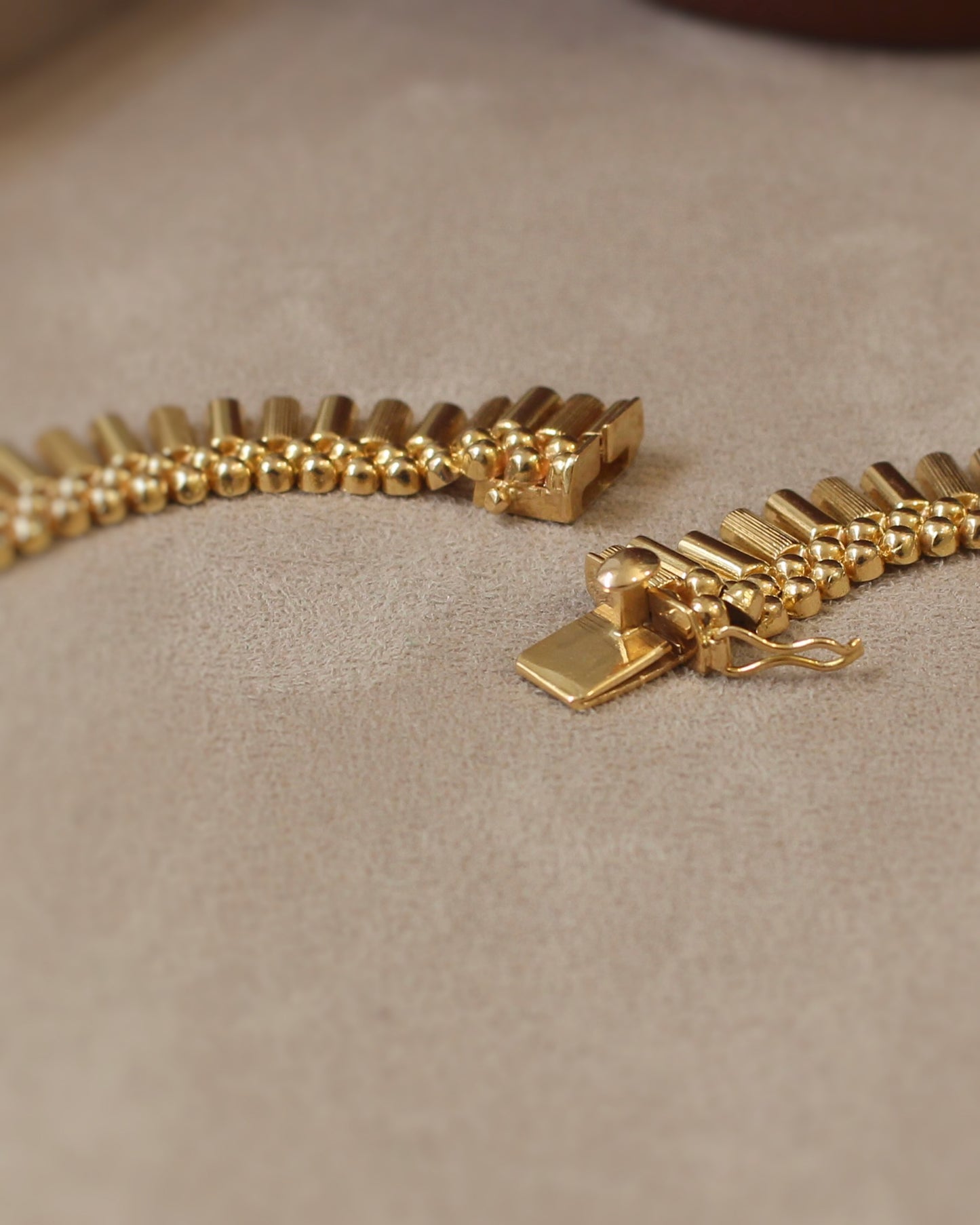 fermoir à cliquet sur collier draperie ancien