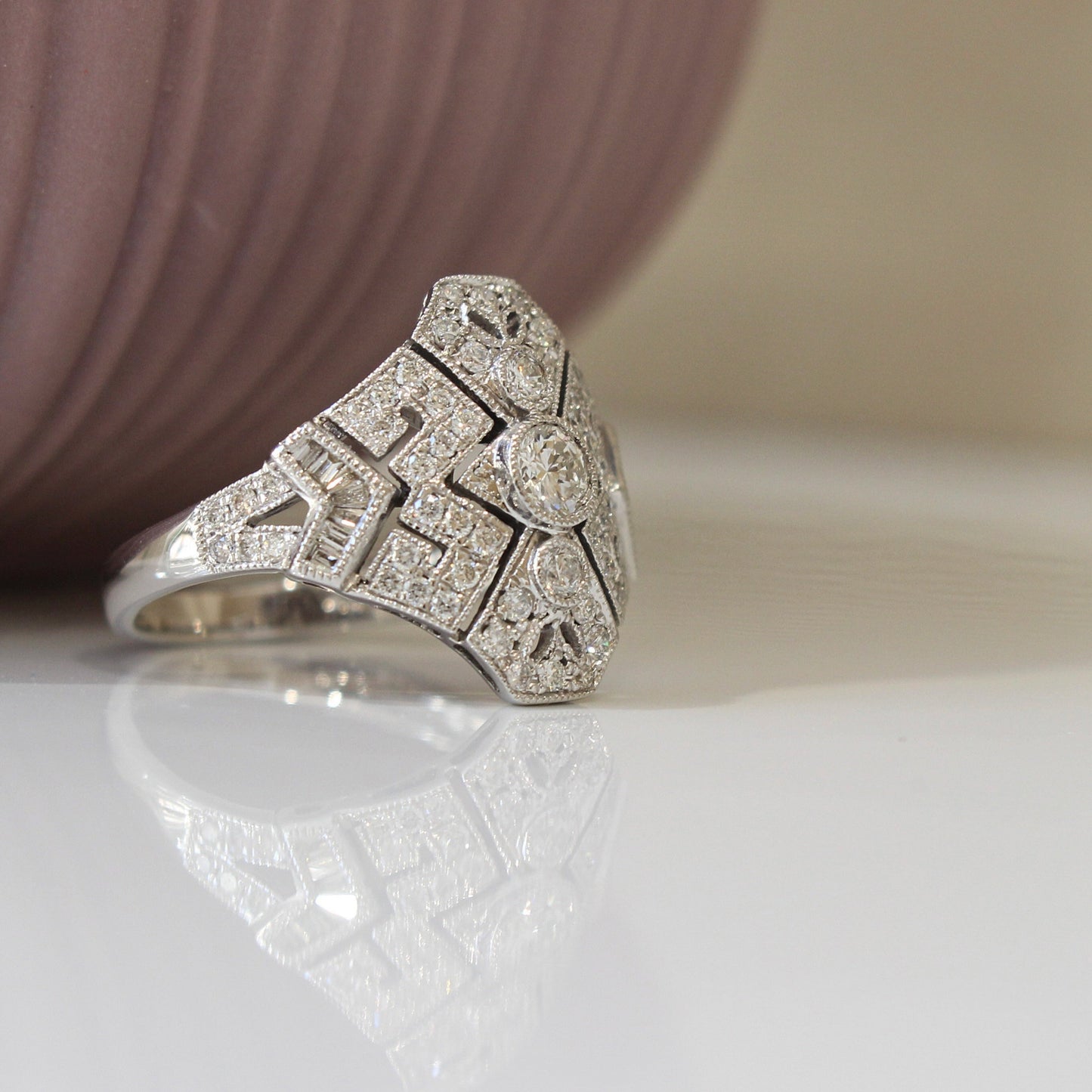 Bague diamants esprit 1920